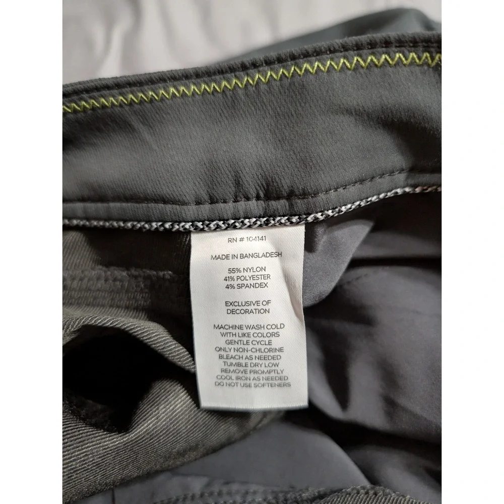 Alpine Design Mens 34x32 Gray Stretch Hiking Pants Outdoor Travel Performance